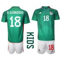 Dječji Nogometni Dres Meksiko Andres Guardado #18 Domaci SP 2022 Kratak Rukav (+ Kratke hlače)